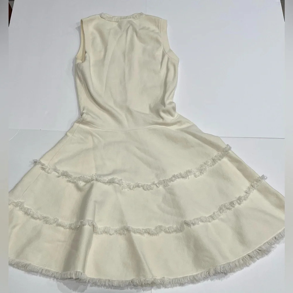 Kate Spade New York Fringe Trim Fit-and-flare Dress - Picture 4 of 5